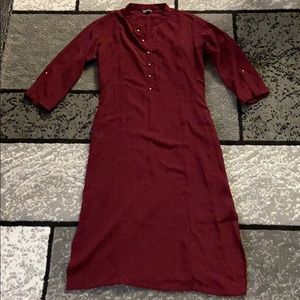 Wine colored kurta/long top
